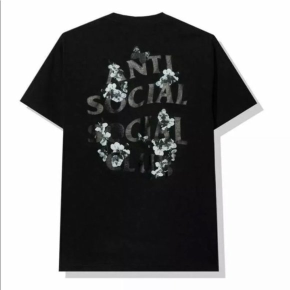 DS Anti Social Social Club Dramatic Black Tee ASSC New - Picture 1 of 2